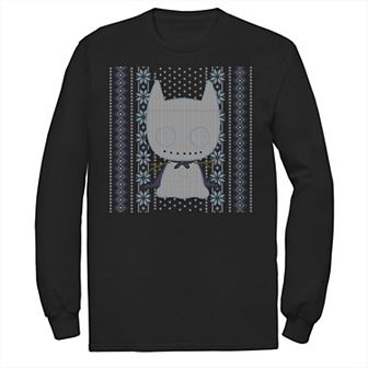 Men's DC Comics Chibi Batman Christmas Sweater Style Tee