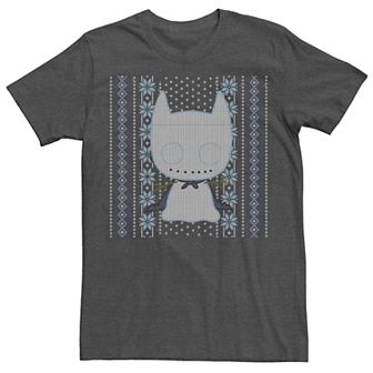 Men's DC Comics Chibi Batman Christmas Sweater Style Tee