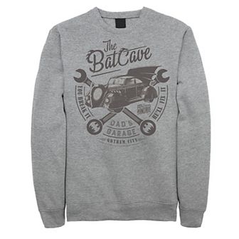 Men's DC Comics The Bat Cave Circle Text Poster Sweatshirt