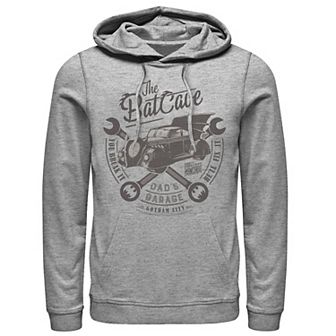 Men's DC Comics The Bat Cave Circle Text Poster Hoodie