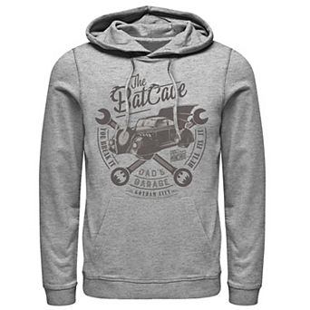 Men's DC Comics The Bat Cave Circle Text Poster Hoodie