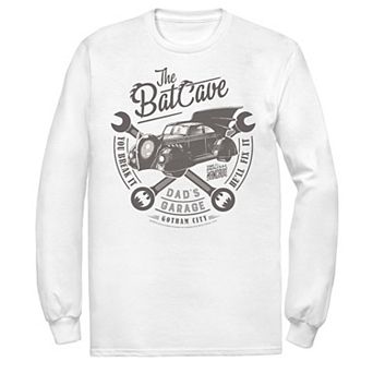 Men's DC Comics The Bat Cave Circle Text Poster Tee