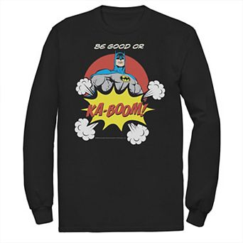 Men's DC Comics Batman Ka-Boom Pop Art Text Poster Tee