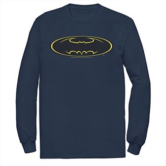 Men's DC Comics Batman Yellow Line Chest Logo Tee