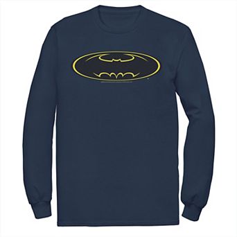 Men's DC Comics Batman Yellow Line Chest Logo Tee