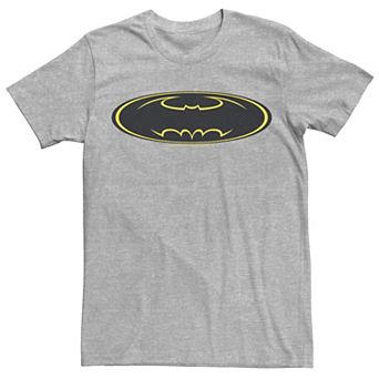 Men's DC Comics Batman Yellow Line Chest Logo Tee
