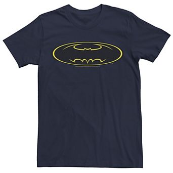 Men's DC Comics Batman Yellow Line Chest Logo Tee