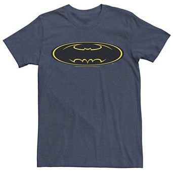 Men's DC Comics Batman Yellow Line Chest Logo Tee