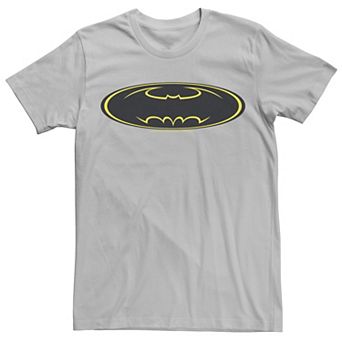 Men's DC Comics Batman Yellow Line Chest Logo Tee