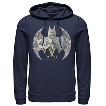Men's DC Comics Batman Comic Cover Logo Hoodie