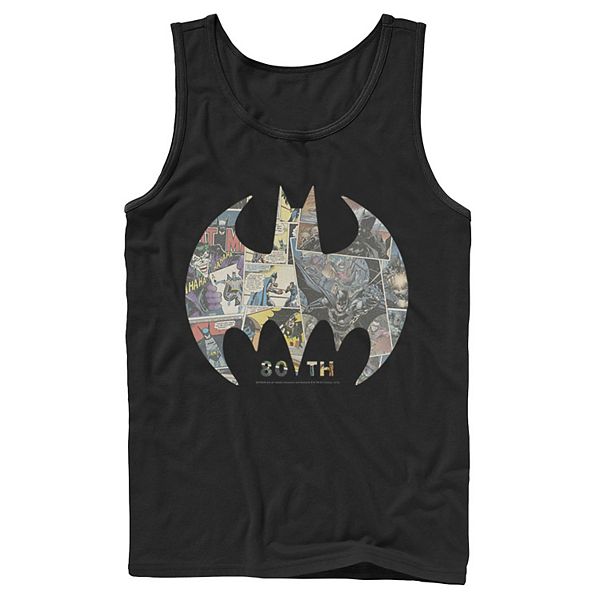 Men's DC Comics Batman Comic Cover Logo Tank Top