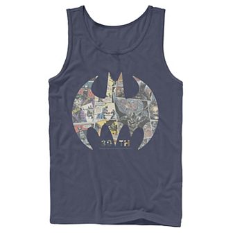 Men's DC Comics Batman Comic Cover Logo Tank Top