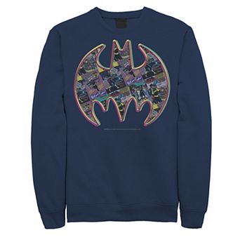 Men's DC Comics Batman Neon Comic Cover Logo Sweatshirt