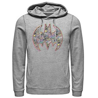 Men's DC Comics Batman Neon Comic Cover Logo Hoodie
