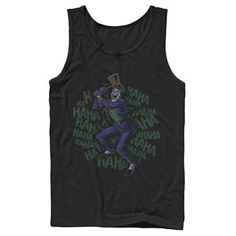 Men's DC Comics Batman The Joker Ha Ha Smashing Time Portrait Tank Top