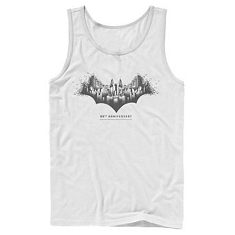Men's DC Comics Batman Skyline Logo Tank Top