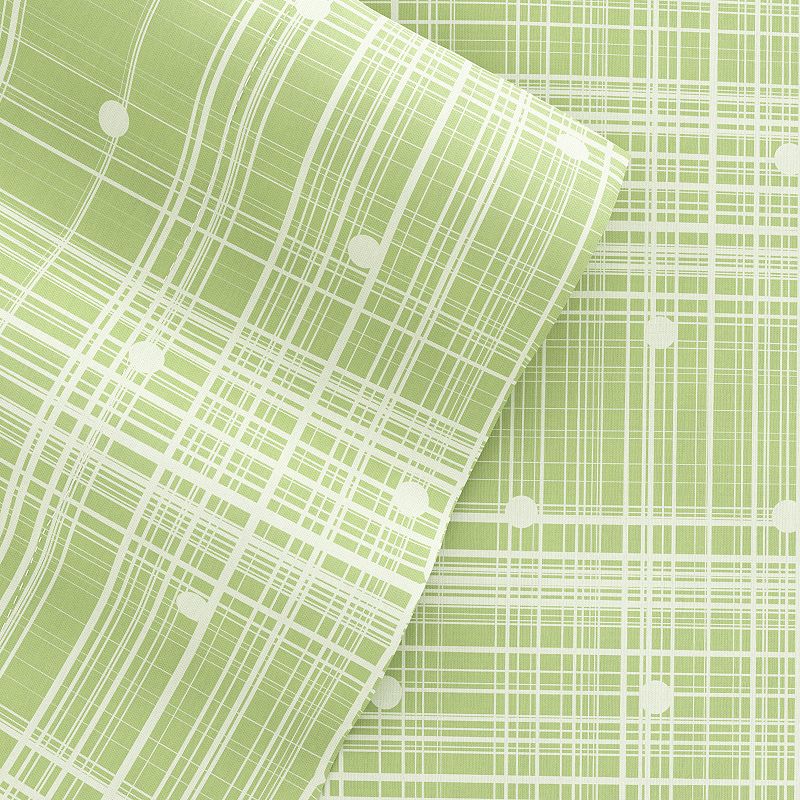 63996637 Home Collection Thatch Printed Sheet Set, Green, C sku 63996637