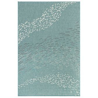 Liora Manne Carmel School Of Fish Indoor Outdoor Rug