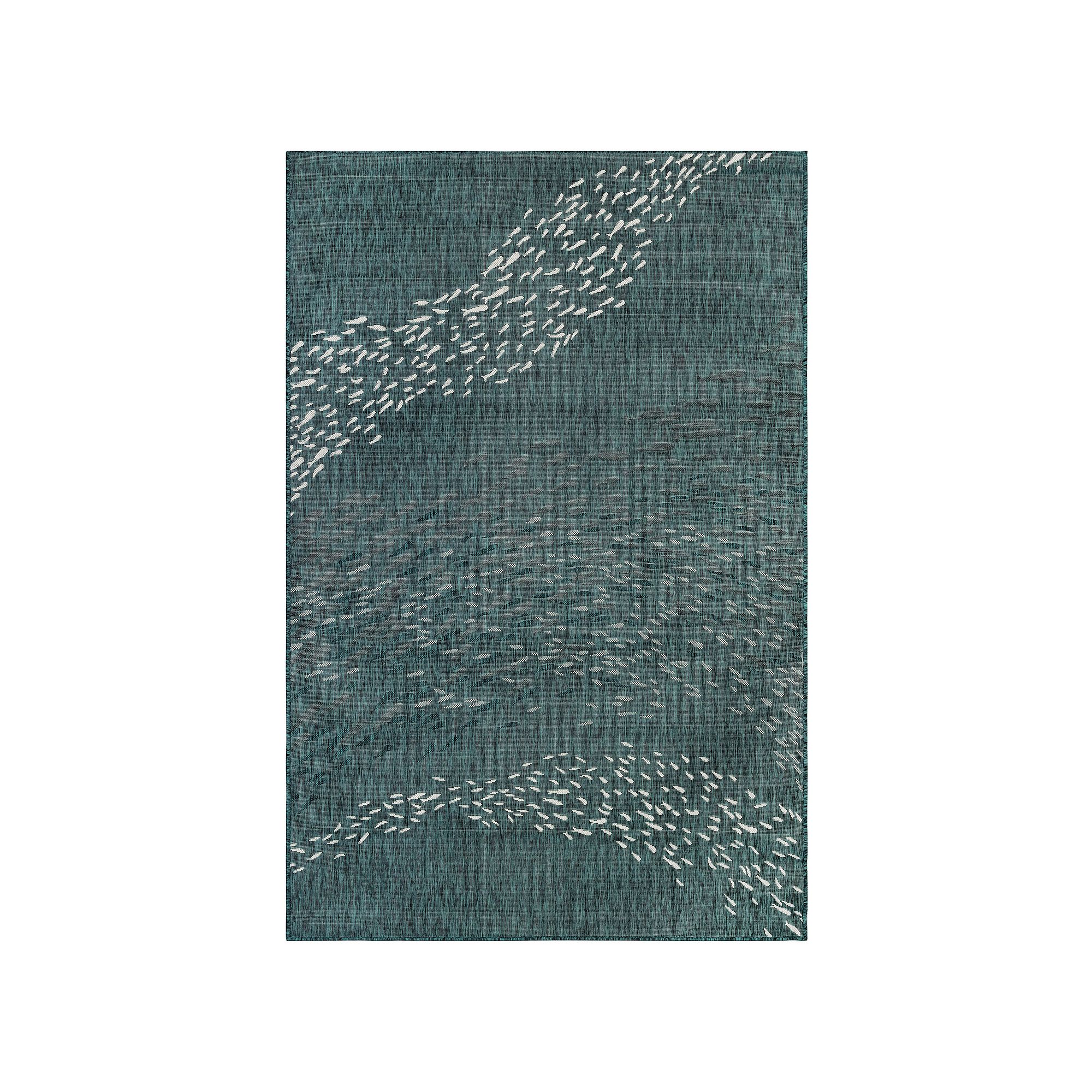 Liora Manne Carmel School Of Fish Indoor Outdoor Rug, Blue