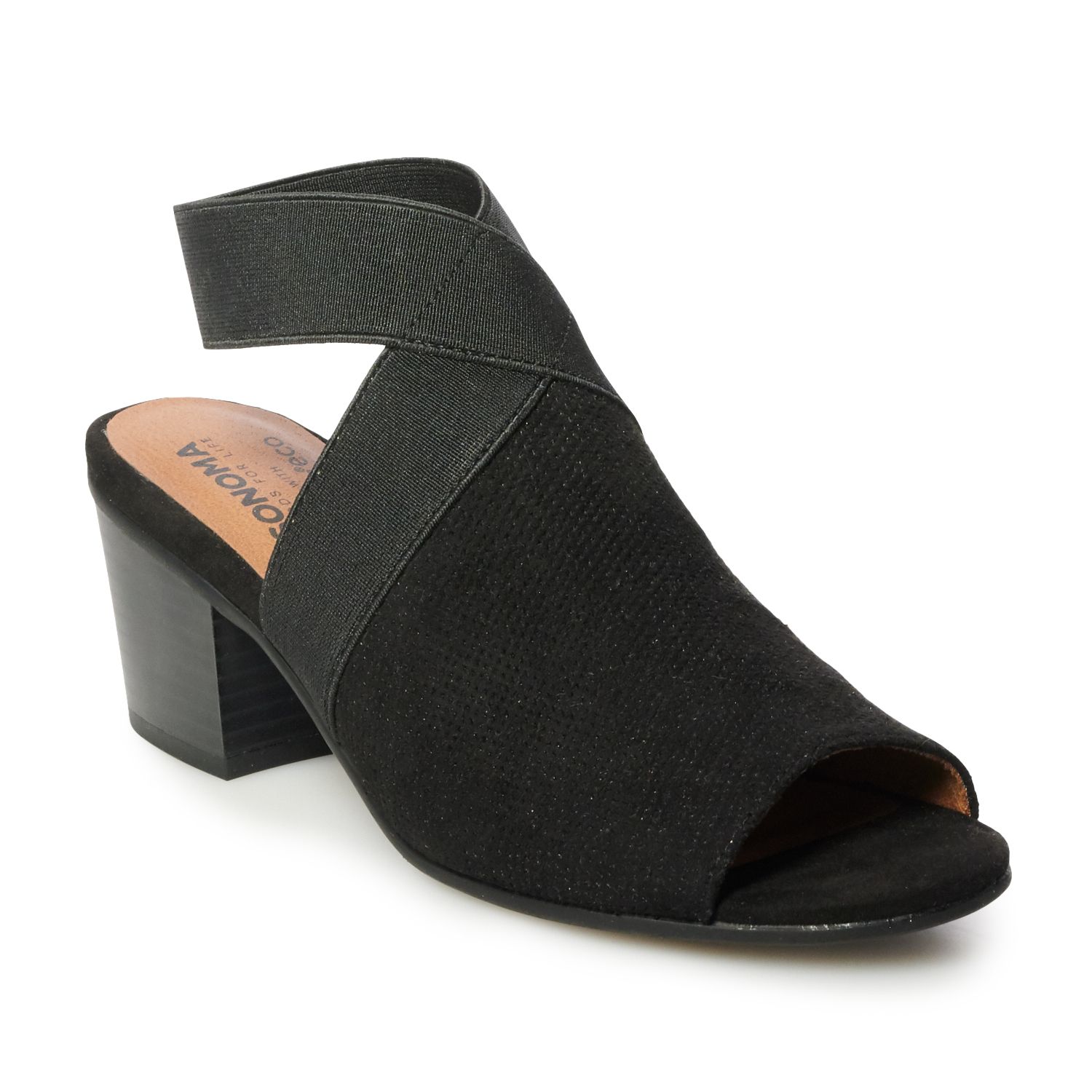 kohls peep toe booties