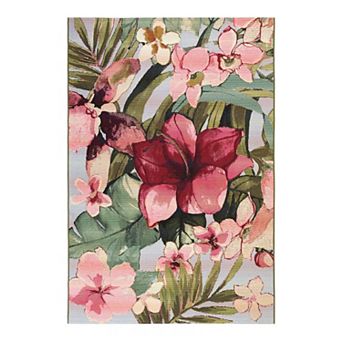 Liora Manne Marina Tropical Floral Indoor Outdoor Rug