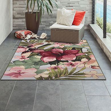 Liora Manne Marina Tropical Floral Indoor Outdoor Rug