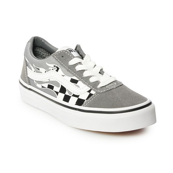 vans checkered flame shoes