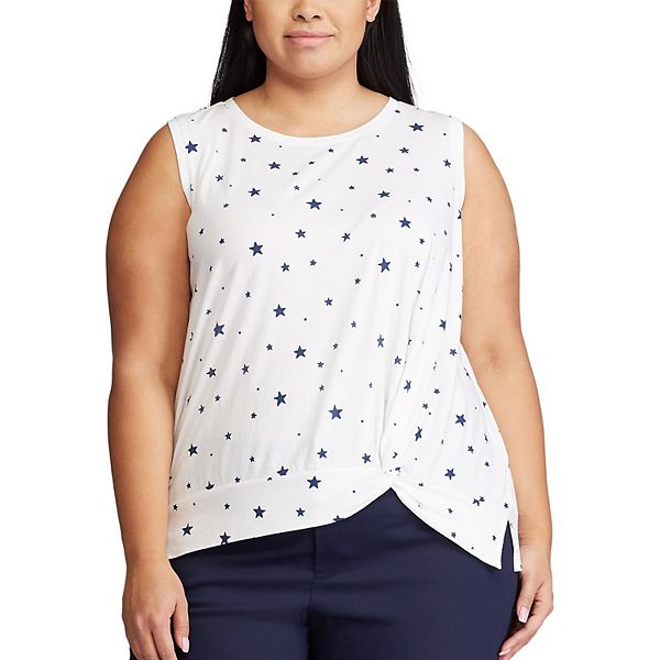 Plus Size Chaps Knit Sleeveless Top