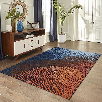 Liora Manne Marina Coral Indoor Outdoor Rug