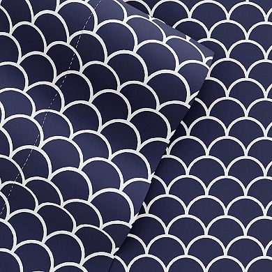 Home Collection Ultra Soft Scallop Printed Sheet Set