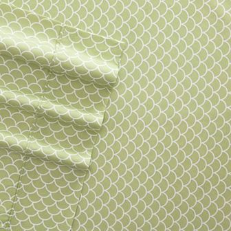 Home Collection Ultra Soft Scallop Printed Sheet Set