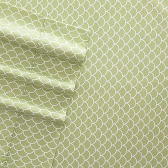 Home Collection Ultra Soft Scallop Printed Sheet Set