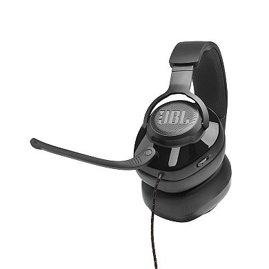 JBL Quantum 200 Wired Over-Ear Gaming Headset with Flip-Up Mic