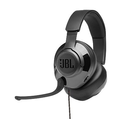 JBL Quantum 200 Wired Over-Ear Gaming Headset with Flip-Up Mic