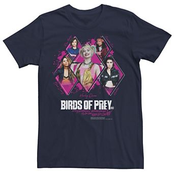 Men's Harley Quinn: Birds of Prey Diamond Girl Group Portraits Tee