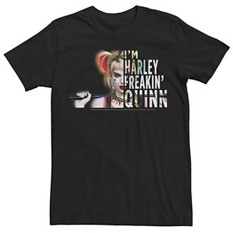 Men's Harley Quinn: Birds of Prey I'm Harley Freakin Quinn Portrait Tee