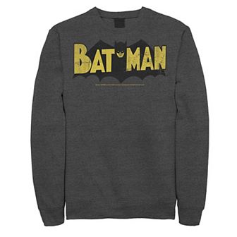 Men's DC Comics Batman Large Block Text Logo Sweatshirt