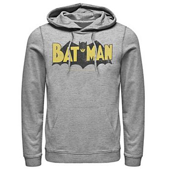 Men's DC Comics Batman Large Block Text Logo Hoodie