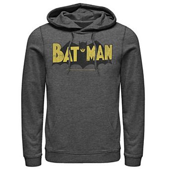Men's DC Comics Batman Large Block Text Logo Hoodie