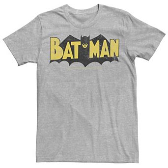 Men's DC Comics Batman Large Block Text Logo Tee