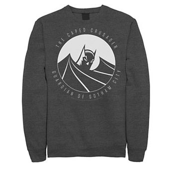 Men's DC Comics Batman The Caped Crusader Text Poster Sweatshirt