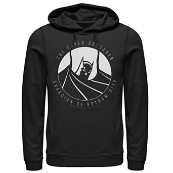 Men's DC Comics Batman The Caped Crusader Text Poster Hoodie