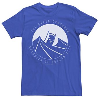 Men's DC Comics Batman The Caped Crusader Text Poster Tee