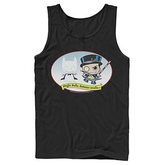 Men's DC Comics The Penguin Jingle Bells Batman Smells Christmas Tank Top