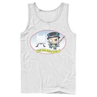 Men's DC Comics The Penguin Jingle Bells Batman Smells Christmas Tank Top