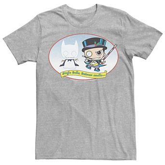 Men's DC Comics The Penguin Jingle Bells Batman Smells Christmas Tee