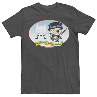 Men's DC Comics The Penguin Jingle Bells Batman Smells Christmas Tee