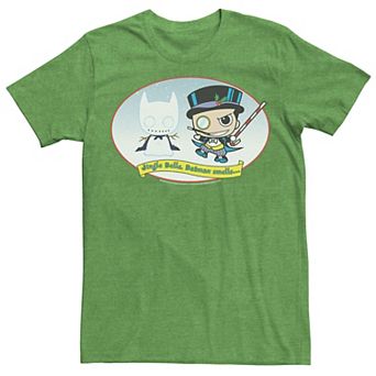 Men's DC Comics The Penguin Jingle Bells Batman Smells Christmas Tee