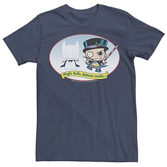 Men's DC Comics The Penguin Jingle Bells Batman Smells Christmas Tee