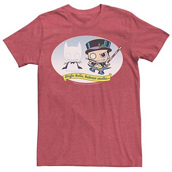 Men's DC Comics The Penguin Jingle Bells Batman Smells Christmas Tee